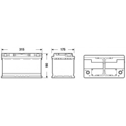 Akumuliatorius 80Ah 800A 12V AGM