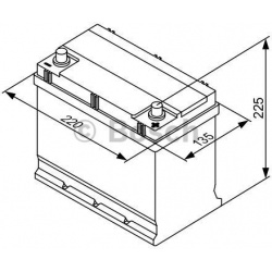 Akumuliatorius 45Ah 300A 12V