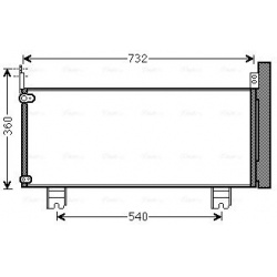 Kondicionieriaus radiatorius Lexus RX 3.5H 12-15
