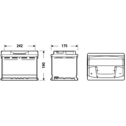 Akumuliatorius 62Ah 540A 12V