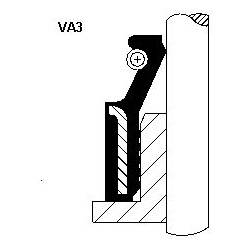 Riebokšlis vožtuvo 12x6.6x6.3/9.9