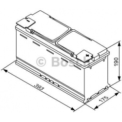 Akumuliatorius 105Ah 950A 12V