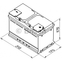 Akumuliatorius 85Ah 800A P+ S5