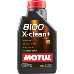 Alyva MOTUL 8100 X-CLEAN+ 5W30 1L