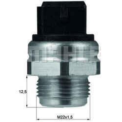  temperatūros jungiklis, radiatoriaus ventiliatorius