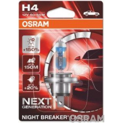 Lemputė H4 NIGHT BREAKER LASER +150%