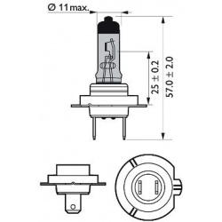 Lemputė H7 12V 55W