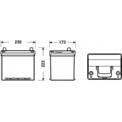 Akumuliatorius 60Ah 390A EXCELL L+