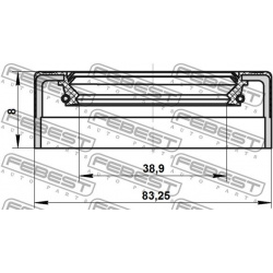 Riebokšlis 42x83x8