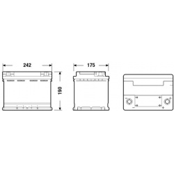 Akumuliatorius 60Ah 680A 12V AGM