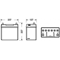 Akumuliatorius 45Ah 330A 12V