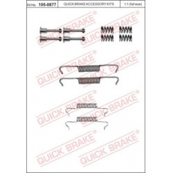  priedų komplektas, stovėjimo stabdžių trinkelės