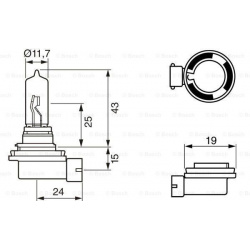 Lemputė H9 12V 65W