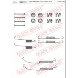  priedų komplektas, stabdžių trinkelės