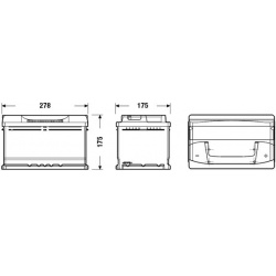 Akumuliatorius 71AH 670A 12V