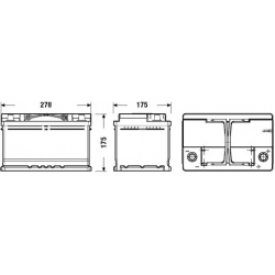 Akumuliatorius 65Ah 650A 12V