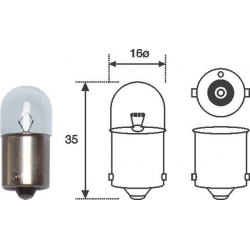 Lemputė 12V R5W