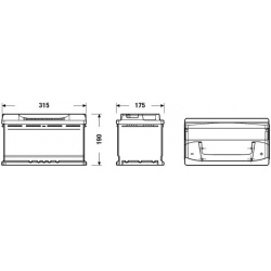 Akumuliatorius 80Ah/640A EXCELL