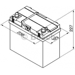 Akumuliatorius 45Ah 330A 