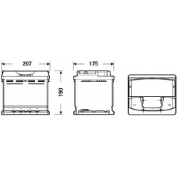 Akumuliatorius 53Ah 540A EN 12V