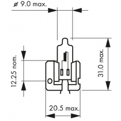 Lemputė 12V/55W X511