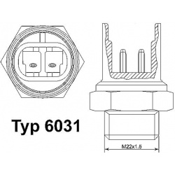  temperatūros jungiklis, radiatoriaus ventiliatorius