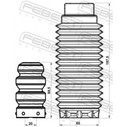  apsauginio dangtelio komplektas, amortizatorius