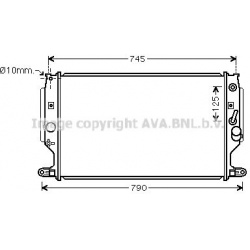 Radiatorius Toyota Avensis/Verso 2.2D aut. 08-